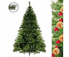 Weihnachtsbaum Christbaum künstlicher Tannenbaum 180 cm mit 1100 Zweige in grün