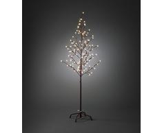 Konstsmide 3378-600 LED Lichterbaum / groß / braun / runde Dioden / 150cm / 120 warm weiße Dioden / 24V Außentrafo / braunes Kabel
