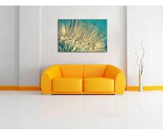 Pusteblumen Format: 80x60 cm auf Leinwand, XXL riesige Bilder fertig gerahmt mit Keilrahmen, Kunstdruck auf Wandbild mit Rahmen, günstiger als Gemälde oder Ölbild, kein Poster oder Plakat