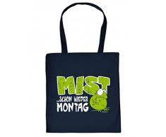 Goodman Design ® Stoffbeutel statt Nikolaussack - Mist Montag - Lustige besondere Tasche als kreativer Ersatz für Nikolausstrumpf