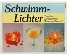 Schwimmlichter, Kerzen mit Wasser und Speiseöl, Öl Flämmchen im Glas, 5er Set