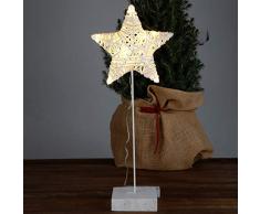 new home LED Deko-Stern mit Timer Weihnachtsbeleuchtung Weihnachtsdeko Adventsstern