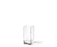 Leonardo Column Kasten-Vase, handgefertigte Deko-Vase, rechteckige Blumen-Vase aus Glas, Höhe: 200 mm, 014136