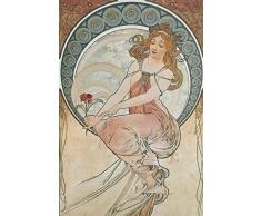 Artland Qualitätsbilder I Poster Kunstdruck Bilder 20 x 30 cm Menschen Frau Graphische Kunst Orange C1MW Vier Künste Die Malerei 1898