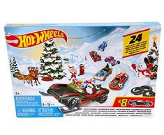 Hot Wheels FYN46 - Adventskalender 2019 mit 8 Autos und 16 Zubehörteilen, Spielzeug und Adventskalender Jungen ab 3 Jahren