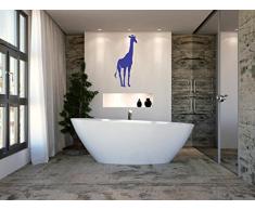 INDIGOS WG20040-86 Wandtattoo w040 Giraffe Afrika Tier Dschungel Wüste Wandaufkleber 96 x 41 blau