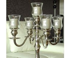 Dekowelten 5 er Set Teelichthalter Teelichtaufsatz aus Glas Glasaufsatz für Kerzenleuchter - Kerzenständer - Adventskranz