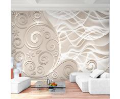 Fototapete 3D - Abstrakt Beige 352 x 250 cm Vlies Wand Tapete Wohnzimmer Schlafzimmer Büro Flur Dekoration Wandbilder XXL Moderne Wanddeko - 100% MADE IN GERMANY - Runa Tapeten 9193011a