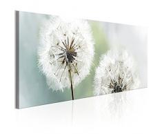murando - Bilder Pusteblume 150x50 cm Vlies Leinwandbild 1 TLG Kunstdruck modern Wandbilder XXL Wanddekoration Design Wand Bild - Blumen Natur grau grün Pusteblumen b-B-0223-b-c