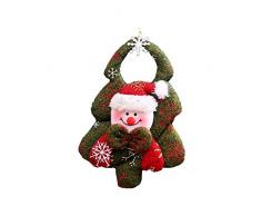 Cosmos 1 STÜCKE Weihnachtsfigur Weihnachten Liefert Fenster Dekoration Weihnachtsbaum Anhänger Vlies Baum Form Tür Hängen (Schneemann)