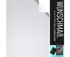 SA ROCA [6,66€/qm] Fensterfolie selbsthaftend Blickdicht [WUNSCHMAß I BIS - 50M AM STÜCK] Milchglasfolie selbstklebend I Statische Sichtschutzfolie Fenster I Milchglas Fenster Folie Sichtschutz