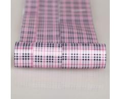 Neotrims Satin Plaid Band by The Yard Rosa Blau Orange Elfenbeinfarben & Weiß, 3 Größen. berühmten Plaid Haymarket Schleifenband kariert,, Synonym des berühmten Marke. Wunderbar weich Polyester Satinband in der klassische