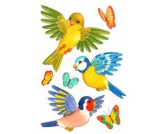dpr. Fensterbild Vögel Schmetterlinge Fenstersticker Fensterdeko Deko Aufkleber