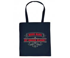 Goodman Design ® Stoffbeutel statt Nikolaussack - Mama ist Klasse - Lustige besondere Tasche als kreativer Ersatz für Nikolausstrumpf