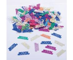 Folat Tischkonfetti Happy Birthday Text Deko Konfetti Geburtstag Party