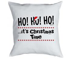 Mega cooles Kuschelkissen Dekokissen Sofakissen zur Weihnachtszeit - Ho!Ho!Ho!! its Christmas Time lustiges Weihnachtsgeschenk Kissen Polster