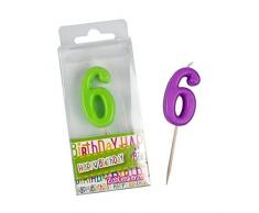 Trendhouse GmbH Geburtstagskerze Zahl 7 sort.