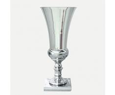 Heimtextilien Metallvase Hochzeit Haupttisch Requisiten Wohnzimmer Hotel Clubhaus Silber Blumenschmuck Dekorative Ornamente Wohnaccessoires (Size : L)