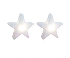 2 x Leuchte Stern 11,5 cm LED Beleuchtung Licht Dekoration Weihnachten Sterne