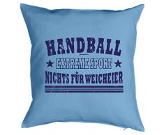 bedrucktes Kissen Dekoartikel Handball Weihnachten Geburtstag Geschenk Nikolaus Weihnachtsgeschenk Geburtstagsgeschenk Polster Goodman Design