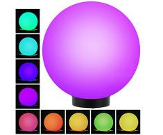 Green Blue GB165 Außensolarlampe Solarkugel Solarleuchte LED Leuchtkugel Garten Beleuchtung Verschiedene Leuchtfarben (Color, 25cm)