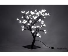Nipach GmbH 64 LED Baum mit Blüten Blütenbaum Lichterbaum weiß 45 cm hoch Trafo IP44 Timer Weihnachtsbeleuchtung Weihnachtsdeko Lichterdeko Xmas