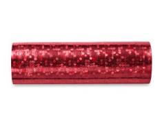 Luftschlangen, Metallic Holografie, ROT, 1 Rolle