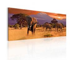 murando - Bilder 120x40 cm Vlies Leinwandbild 1 TLG Kunstdruck modern Wandbilder XXL Wanddekoration Design Wand Bild - Afrika 030112-57