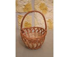 Marcus Handgeflochtener Osterkorb als Geschenk Kinderkorb Einkaufskorb Weidenkorb Pilzkorb Autokorb Präsentkorb Tragekorb Geschenkkorb