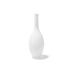 Leonardo Beauty Vase weiß, Höhe 50 cm, Durchmesser 18 cm, handgefertigtes Farbglas, 052455