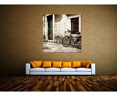 Vintage Retro Rad! Keilrahmen! Wandbilder! Leinwandbilder quadratisch A05814 Größe 20 x 20 cm