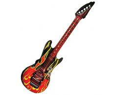 Bristol Novelty Aufblasbare Gitarre, 103 cm, Flammendesign