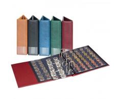 LINDNER Münzalbum Multi Collect, bestückt mit 10 Münzenblättern, hellbraun