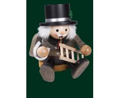 Räucherfigur Weihnachten Kugelräuchermann Essenkehrer sitzend 14cm Erzgebirge NEU