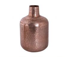 Metallvase Gold Rosé Vase 28x17cm Home Deco Tischdeko Landhaus Dekoration
