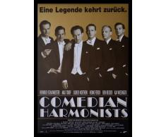 Germanposters Kinoplakat Comedian Harmonists Poster Kunstdruck Bild im Alu Rahmen in schwarz 90,1x65,4cm