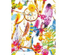 Aujelly DIY Ölgemälde Malen nach Zahlen Kit für Erwachsene Kinder Anfänger,DIY Vorgedruckt Leinwand-ölgemälde Home Haus Dekor-Traumfänger 40 * 50 cm(Kein Holzrahmen)