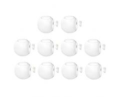 joyMerit 10x Wandbehang Pflanzgefäß Glas Hydroponische Vase Blumentopf Terrarium Kugel 10cm