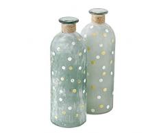 Flaschenvase Lotta 2sort H21cm Material: Glas lackiert