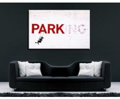 Banksy Kunst auf Leinwand Bild 100x70cm k. Poster ! Bild fertig auf Keilrahmen ! Pop Art Gemälde Kunstdrucke, Wandbilder, Bilder zur Dekoration - Deko / Top 100 Banksy Bilder - Graffiti / Street Art Kunstdrucke