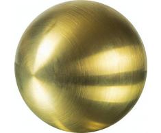 Edelstahlkugeln Bunte Edelstahl- Kugel matt gebürstet ca. 100 mm / 10 cm, Dekokugeln FARBIG (Gold 39)