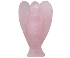 mookaitedecor Fengshui Edelstein Schutzengel Figur, Hand Geschnitzt Heilstein Deko Engel Statue Verzierungen Reiki Dekoration