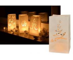 MQ 8 x Lichtertüten Weihnachten Dekoration Deko Leuchttüten Tüten-Licht Candle Bag