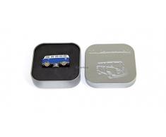 VW Collection by BRISA VW Bulli T1 3D Mini Modell mit Magnet in hochwertiger Geschenkdose, Blau
