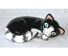 Kätzchen Katze klein, Keramikkatze Figur Handarbeit handbemalt Deko