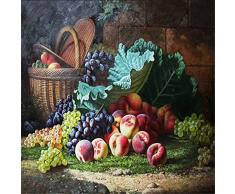 ZYYAKY Tapete benutzerdefinierte Mural Klassische schöne Obst stilleben ölgemälde Wand Wohnzimmer küche Schlafzimmer tv hintergrundbild, 250 * 175cm