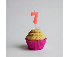 Geburtstagskerzen Zahlen Kuchen Torten Kerze Geburtstag Feier Kinder Party NEU, Zahl:7