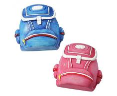 Einschulung: Tischdeko, Rucksack, rosa, Kunststein, ca. 4 cm