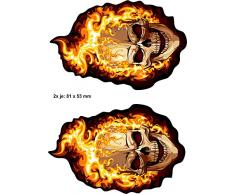 Aufkleber 2D 400093 Ghost Rider - Deko-Sticker Auto Motorrad Handy Laptop uvm. Wasserfest