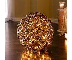 Deko KugelLichterzauber aus Weide, Ø 35 cm, mit 50 LED-Lichtern